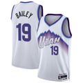 harde U.Jazz #19 Ace Bailey White Swingman Jerseys- Association Edition