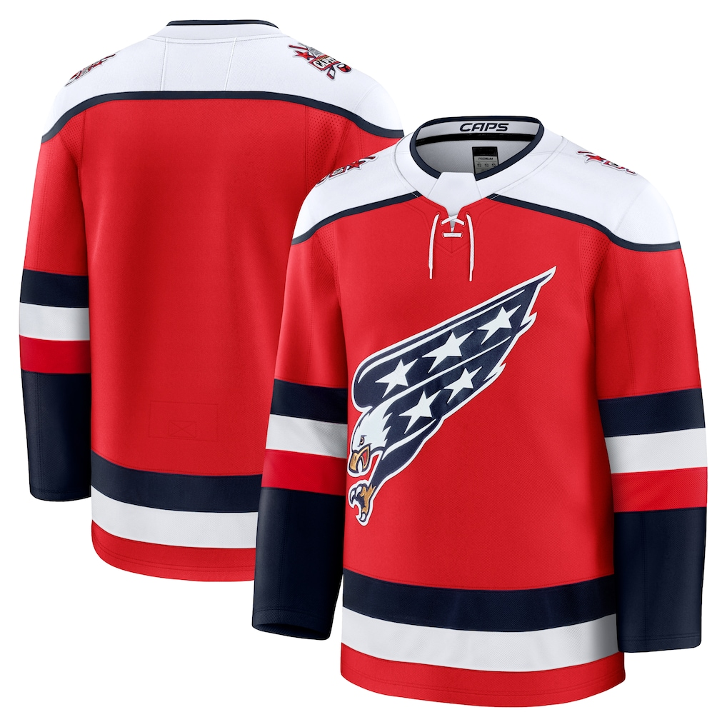 harde W.Capitals Red Alternate Premium Jerseys