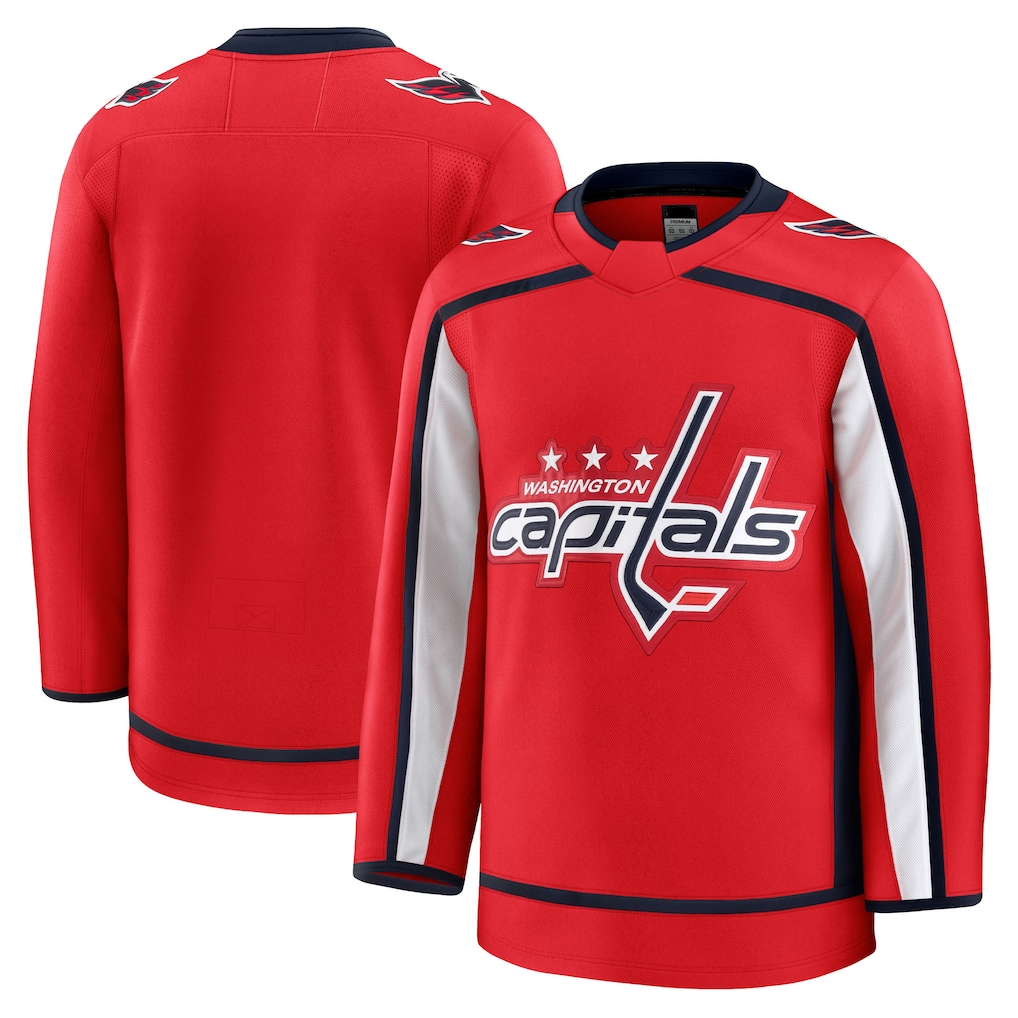 harde W.Capitals Red Home Premium Jerseys