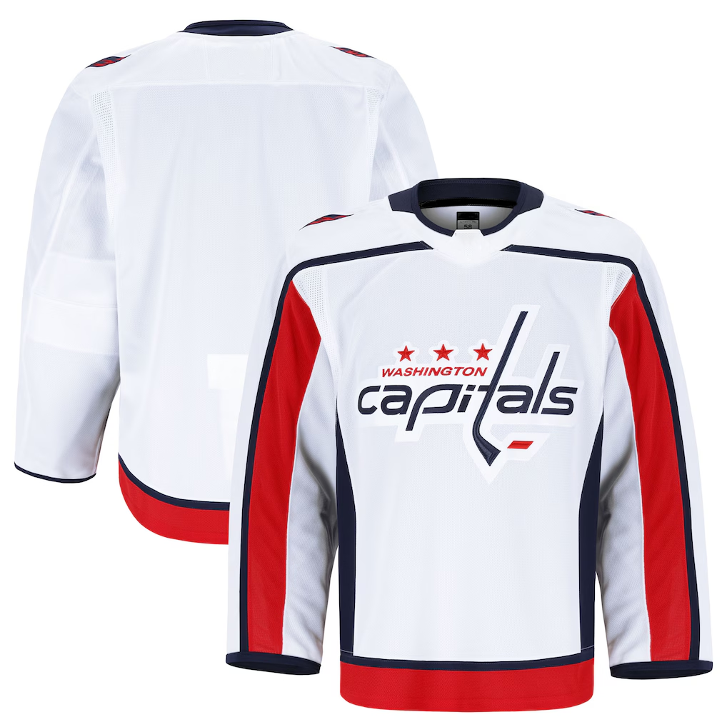 harde W.Capitals White Away Authentic Pro Jerseys