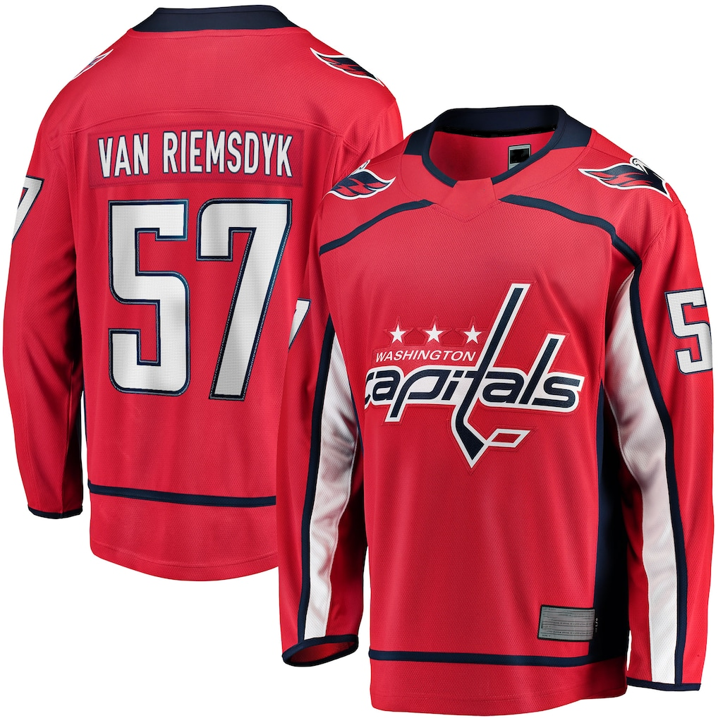 harde W.Capitals #57 Trevor van Riemsdyk Red Home Breakaway Jerseys