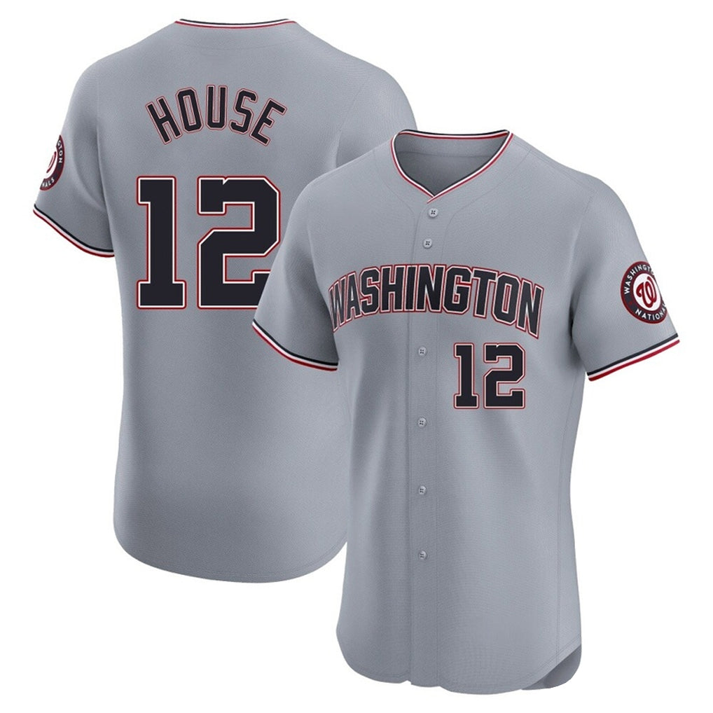 harde W.Nationals #12 Brady House Player Gray City Connect Elite Alternate Stitched Jerseys