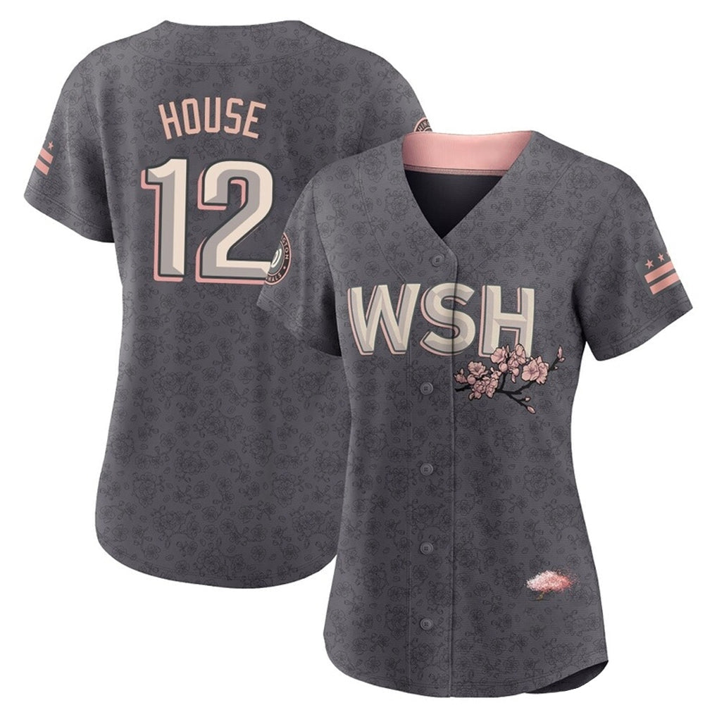 harde W.Nationals #12 Brady House Player Gray City Connect Stitched Jerseys