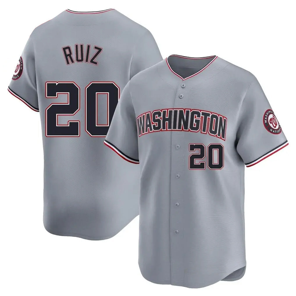 harde W.Nationals #20 Keibert Ruiz Player Gray City Connect Elite Alternate Stitched Jerseys