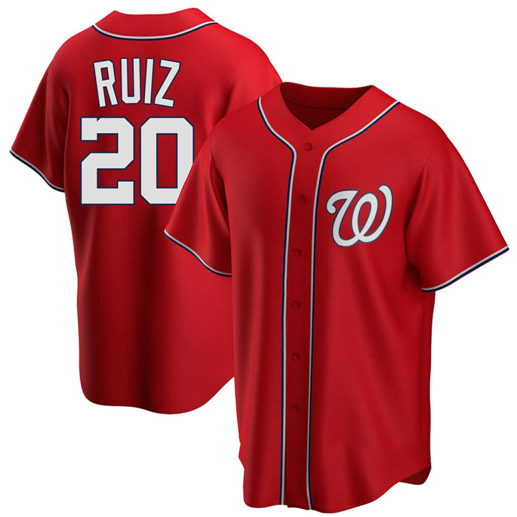 harde W.Nationals #20 Keibert Ruiz Player Red Home Alternate Replica Jerseys