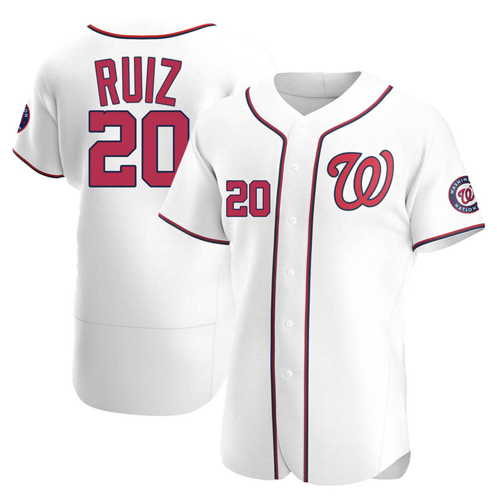 harde W.Nationals #20 Keibert Ruiz Player White Elite Home Stitched Jerseys