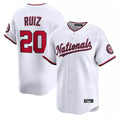 harde W.Nationals #20 Keibert Ruiz Player White Home Alternate Limited Replica Jerseys