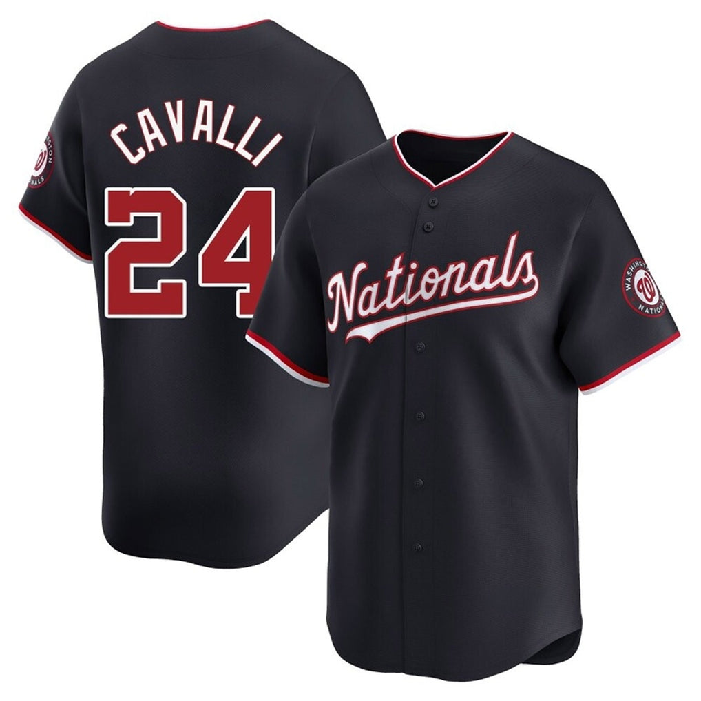 harde W.Nationals #24 Cade Cavalli Player Navy Alternate Limited Replica Jerseys
