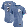 harde W.Nationals #3 Dylan Crews Player Blue City Connect Elite Stitched Jerseys