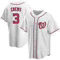 harde W.Nationals #3 Dylan Crews Player White Game Replica Stitched Jerseys