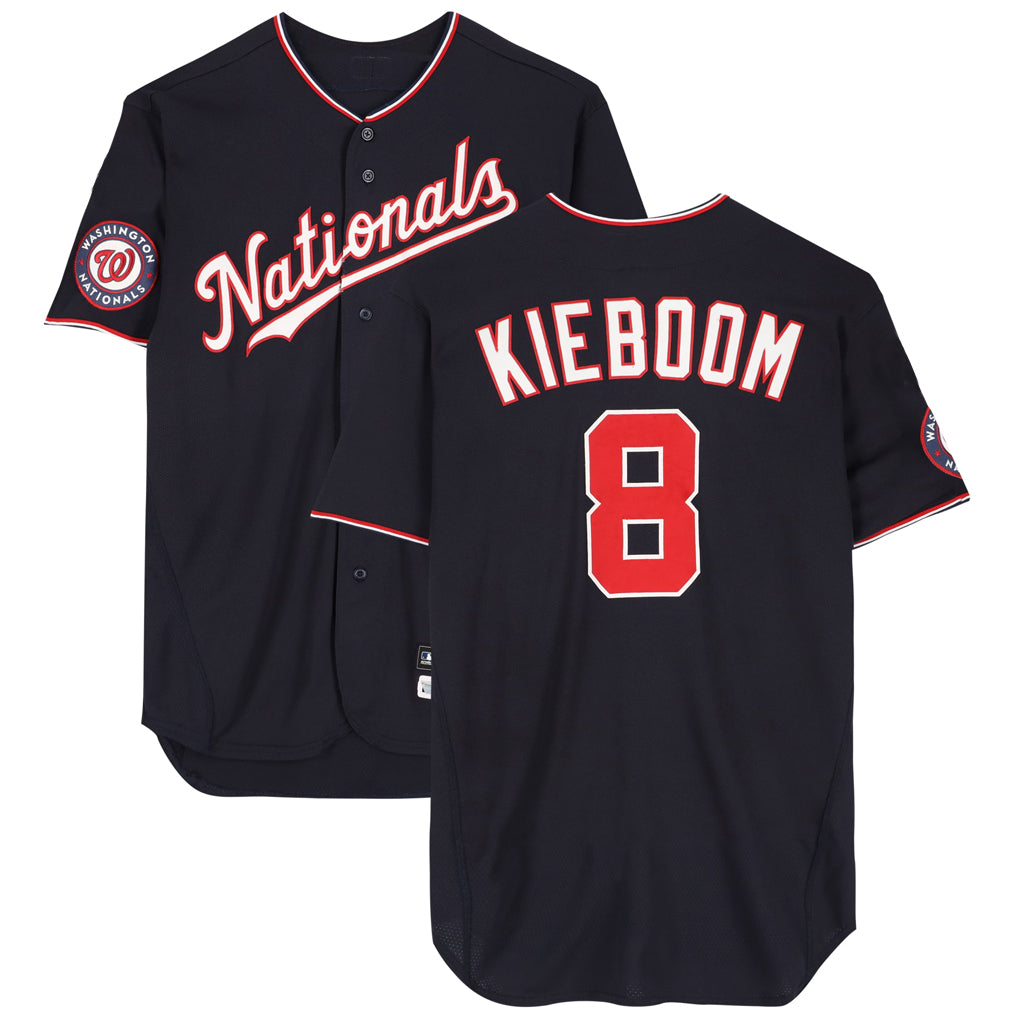 harde W.Nationals #8 Carter Kieboom Player Navy Home Game Stitched Jerseys
