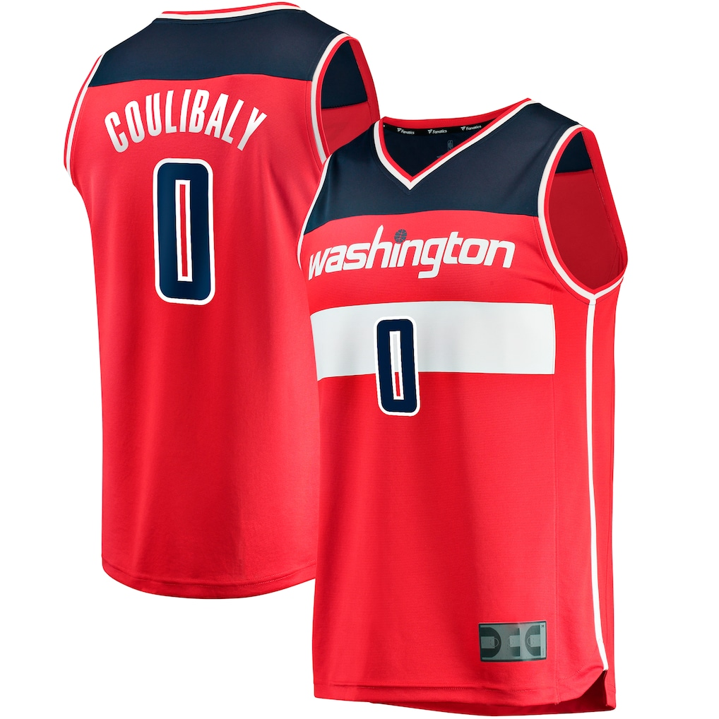harde W.Wizards #0 Bilal Coulibaly Red Fast Break Replica Jerseys - Icon Edition