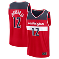 harde W.Wizards #12 Tre Johnson III Red Fast Break Replica Jerseys - Icon Edition