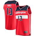 harde W.Wizards #13 Jordan Poole Red Fast Break Player Jerseys - Icon Edition