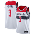 harde W.Wizards #3 Trae Young White Swingman Jerseys - Association Edition