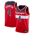 harde W.Wizards #4 AJ Dybantsa Red 2026 Draft Swingman Jerseys - Icon Edition