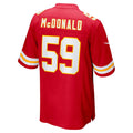 harde KC.Chiefs #59 Cooper McDonald Red Team Game Jersey