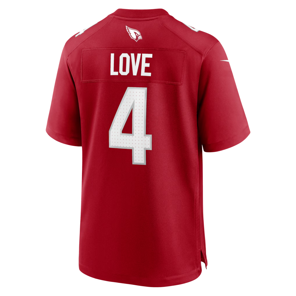 harde A.Cardinals #4 Jeremiyah Love Red Game Player Stitched Jerseys