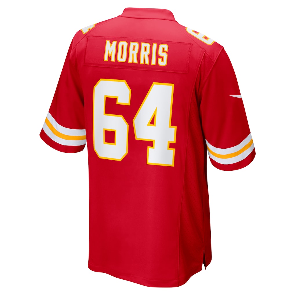 harde KC.Chiefs #64 Wanya Morris Red Game Jersey